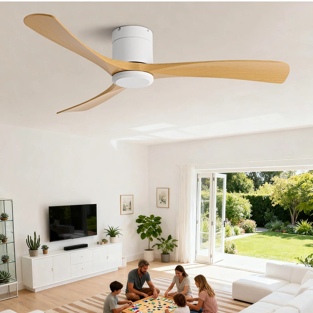 Remote-Control Low-Profile Ceiling Fan