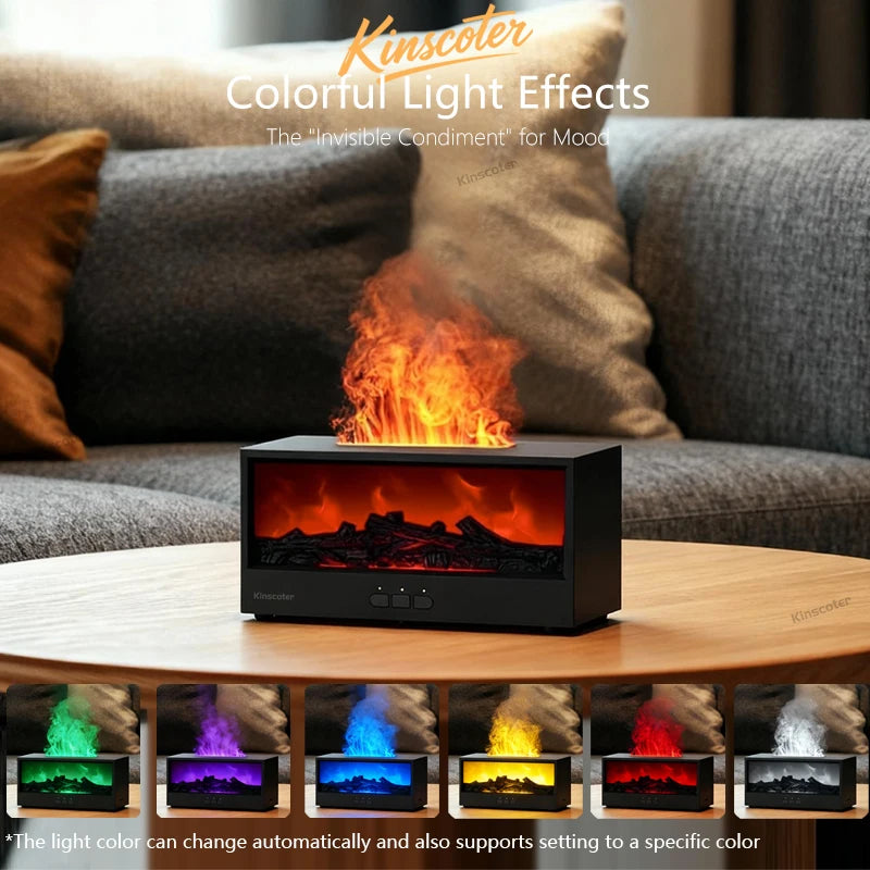 Color-Changing Fireplace Aroma Diffuser
