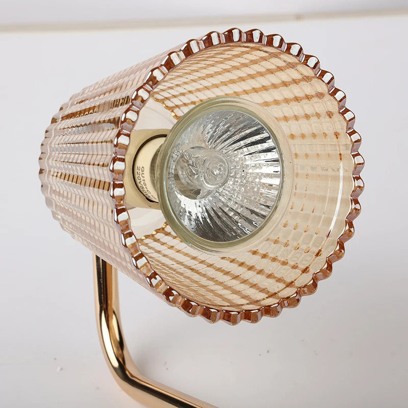 Glass-Shade Candle Warmer Lamp