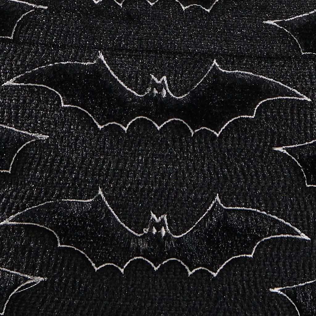 Black Halloween Plush Pillow Cover