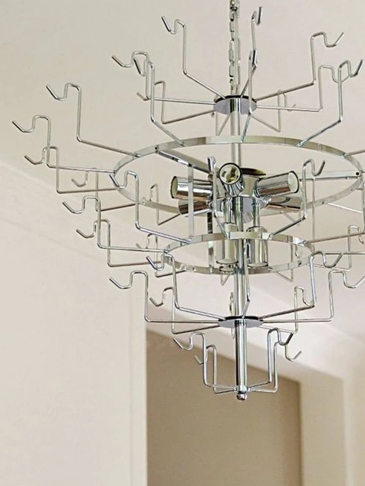 Murano-Style Pink Glass Chandelier