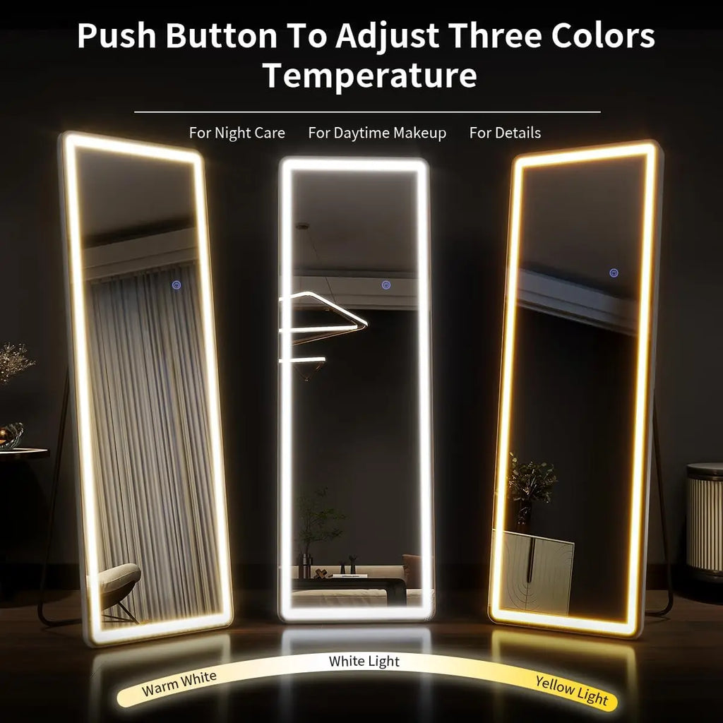 63-Inch Lighted Full-Length Mirror