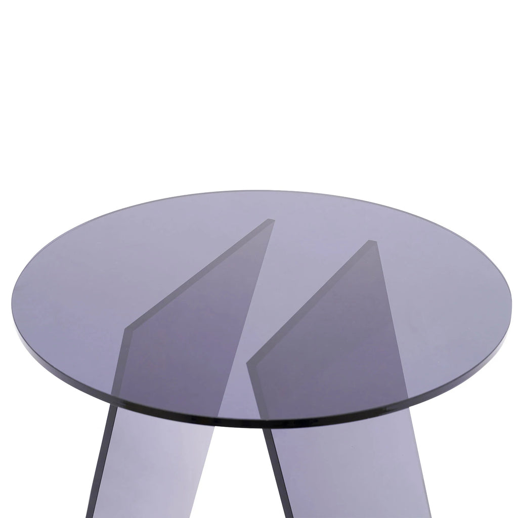 Clear Acrylic Round Side Table