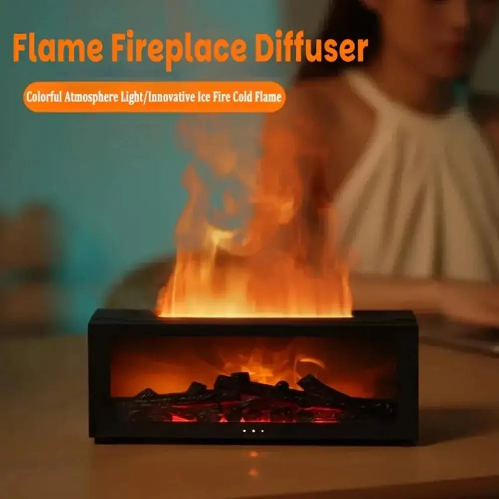 300ml Fireplace Flame Aroma Diffuser