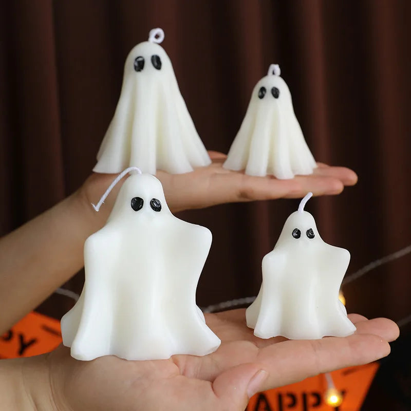 Halloween Ghost Candle Atmosphere Home Modeling Wax Set Ghost Premium Gifts Aromatherapy Home Decoration Gifts