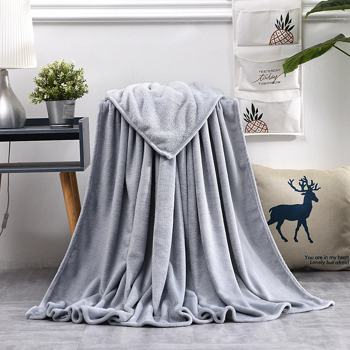 Coral Fleece Throw Blanket