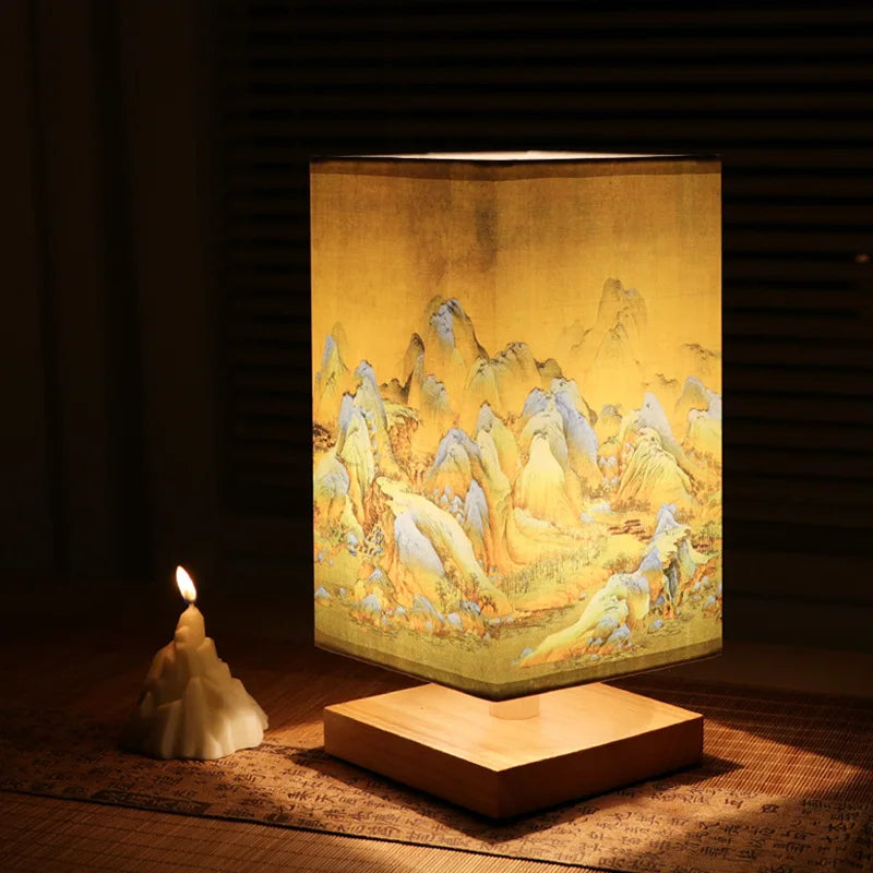 Wood Table Lamp