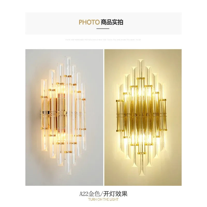French Crystal Wall Sconce