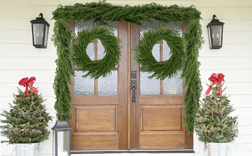 Classic Real-Touch Norfolk Pine Garland