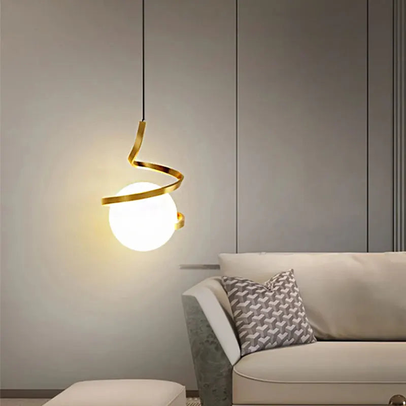 Modern LED Pendant Lights Indoor Lighting Glass Hanging