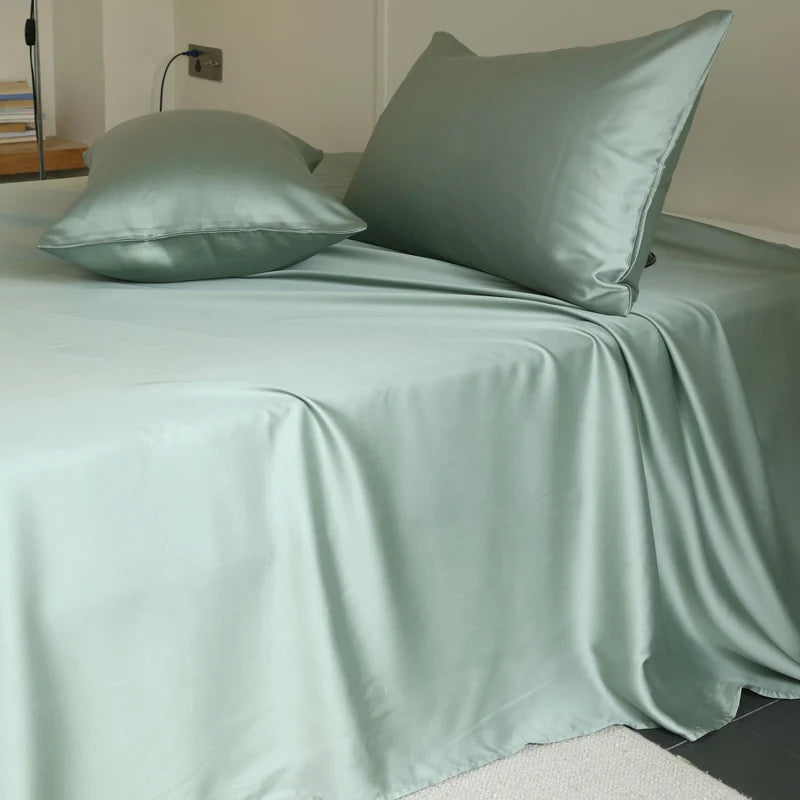 100% Silk Bed Sheet Set Luxury Mulberry Silk Bedding Sets Twin Full Double Queen King Size Fitted Sheet Flat Sheet Pillowcase