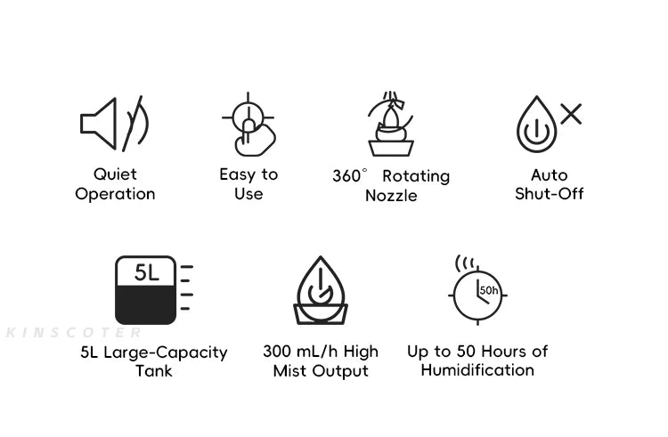 5L Large-Capacity Ultrasonic Humidifier
