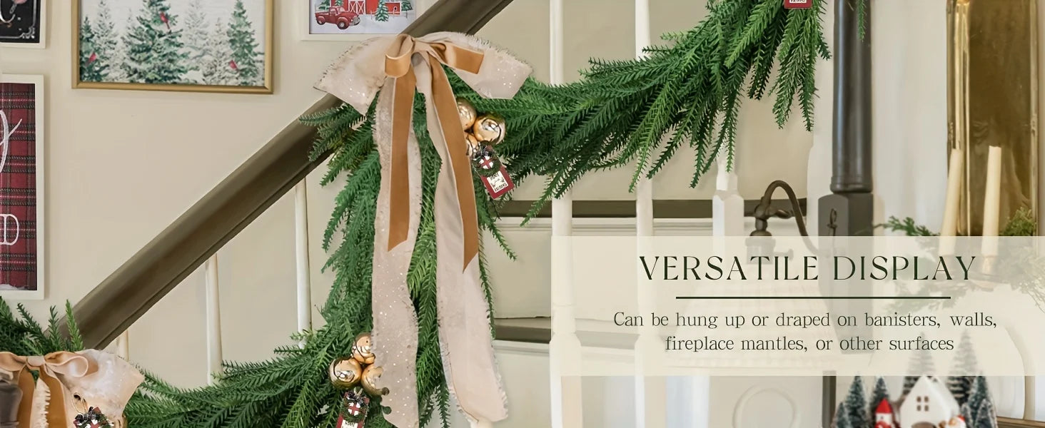 Classic Real-Touch Norfolk Pine Garland