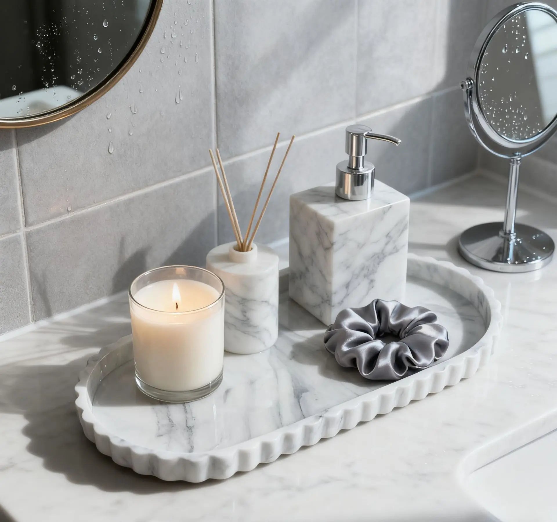 Wave-Edge Silicone Candle & Storage Tray