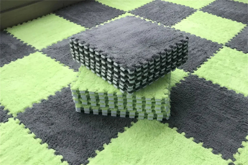Interlocking Plush Kids Play Mat