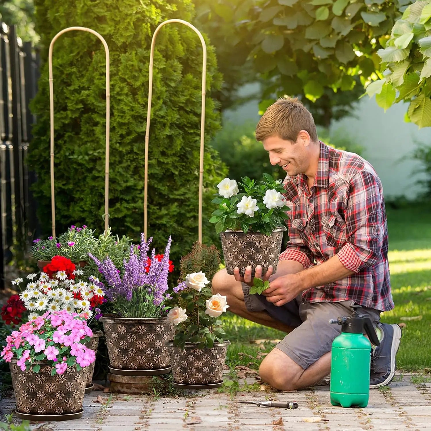 16-Inch Large Outdoor Planter Pot