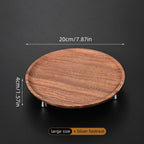 Round Wooden Serving & Display Tray