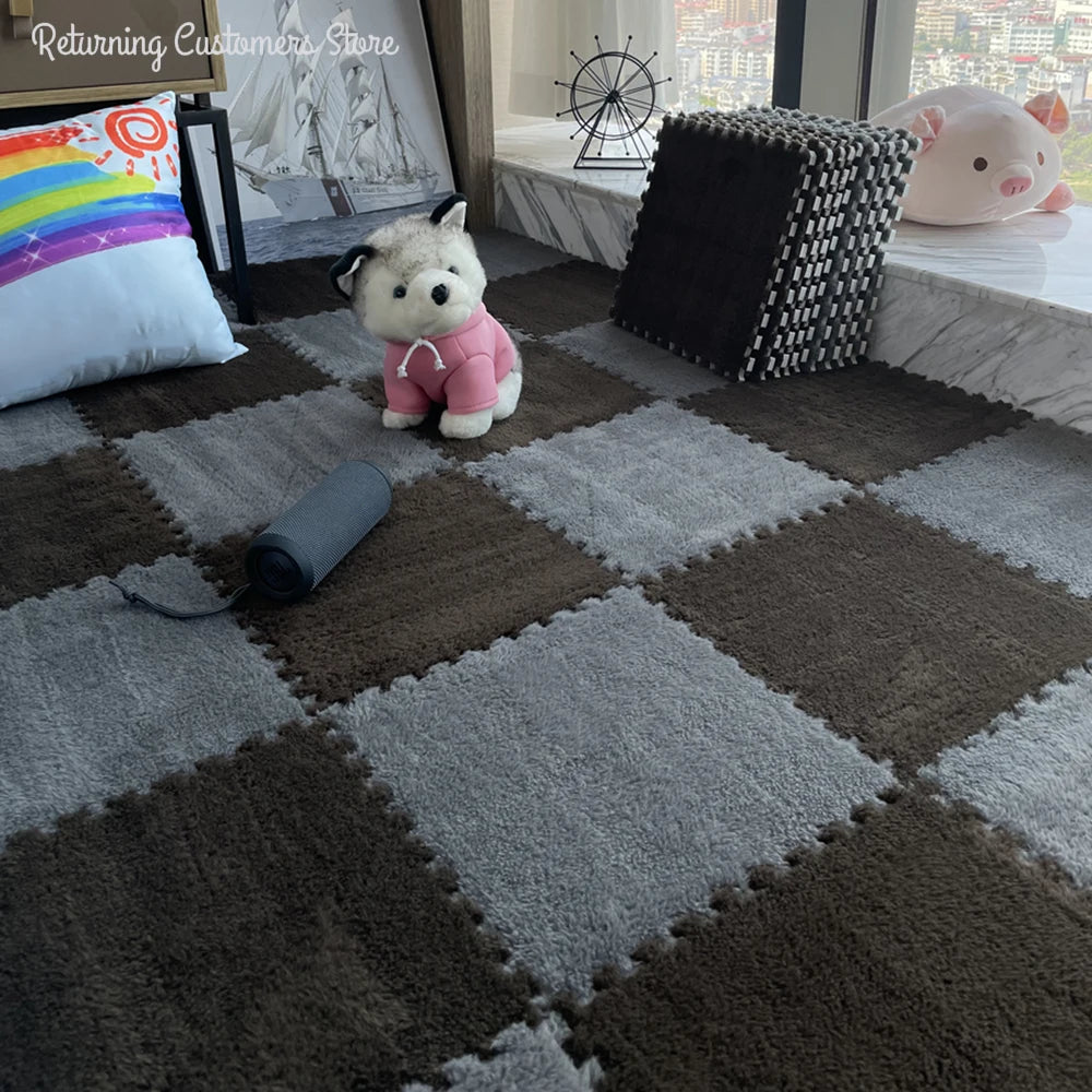 Interlocking Plush Kids Play Mat