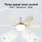 20-40w Smart Remote-Control LED Ceiling Fan with Light