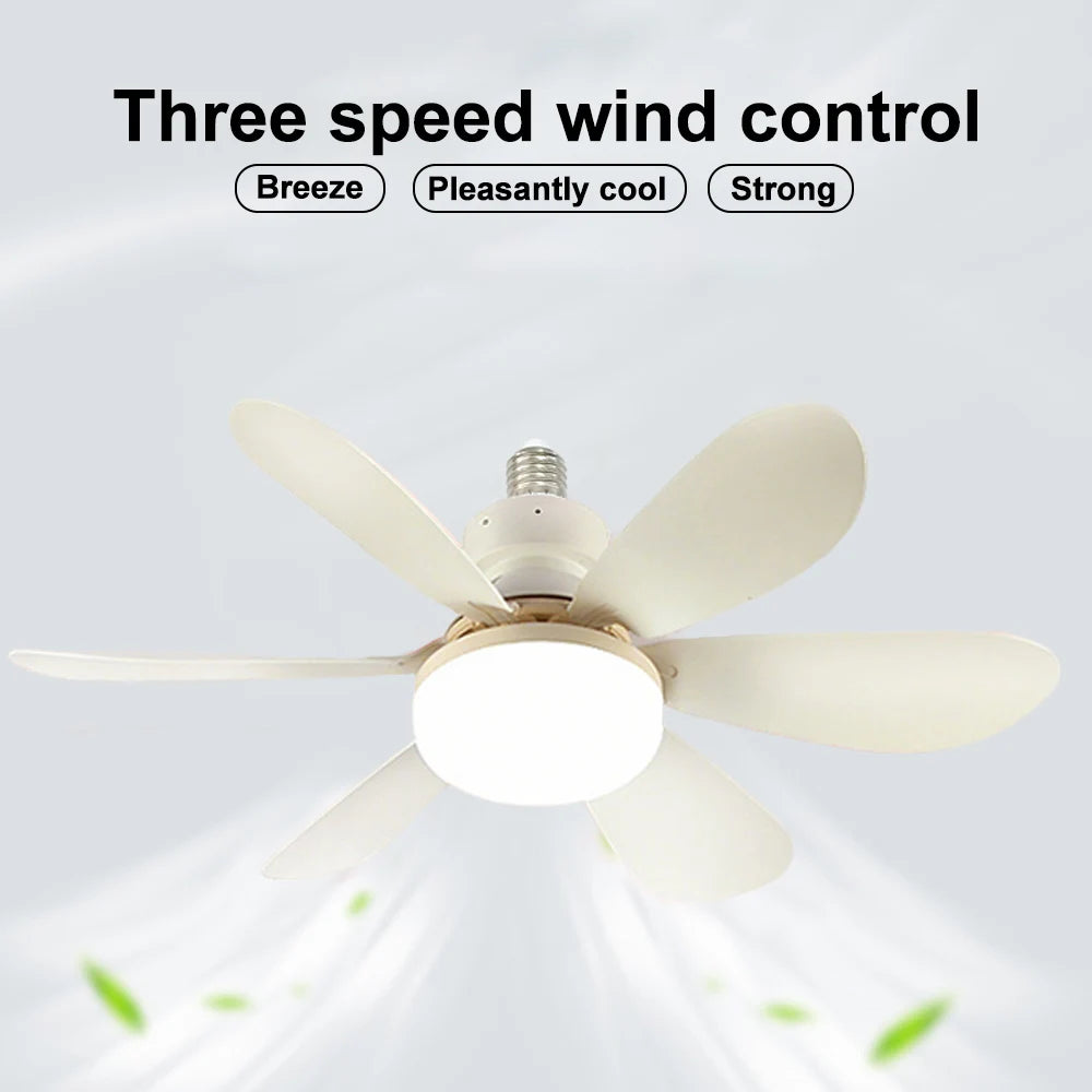 20-40w Smart Remote-Control LED Ceiling Fan with Light