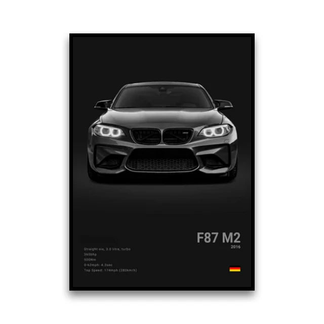 Classic Performance Car Canvas Print