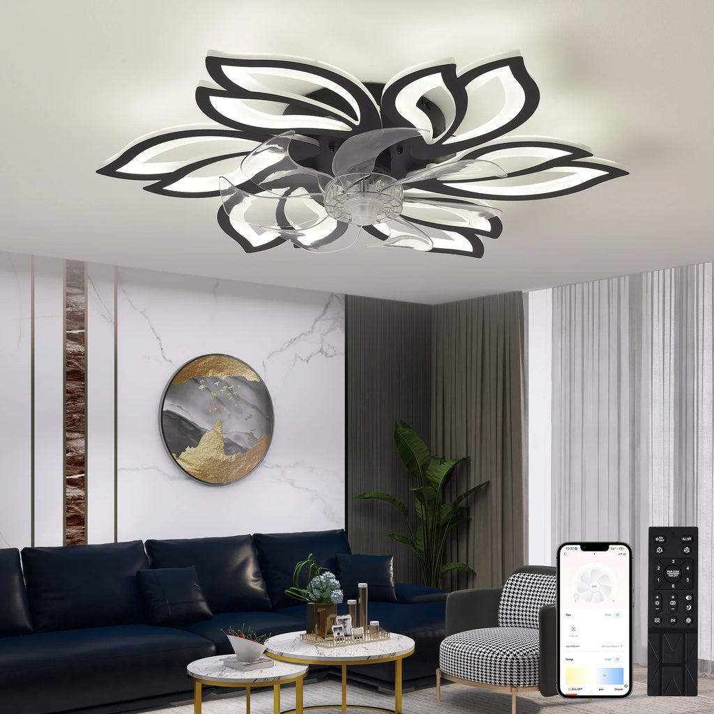 26-Inch Remote-Control Ceiling Fan with Light