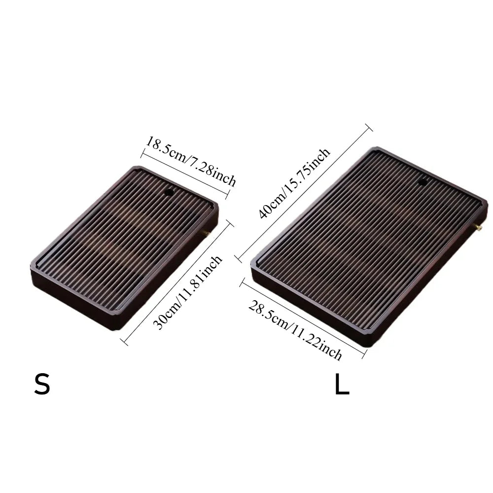 Bamboo Tea Tray Chinese Kung Fu Tea Tray Gongfu Tea Table Tool with Water Storage Drainage Household Filter for Home Office