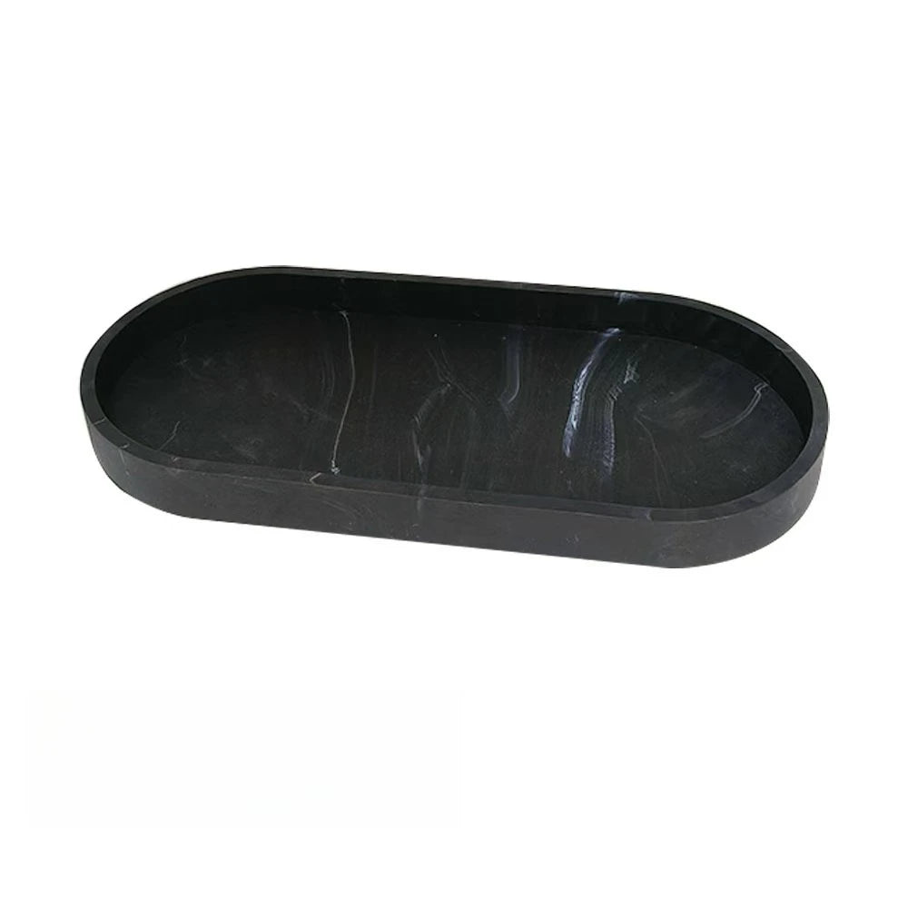 Silicone Wave-Edge Vanity Tray