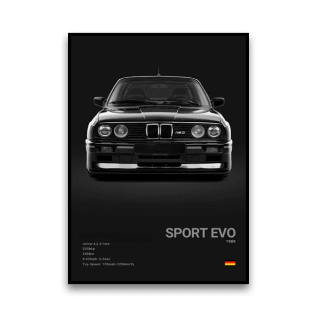 Classic Performance Car Canvas Print