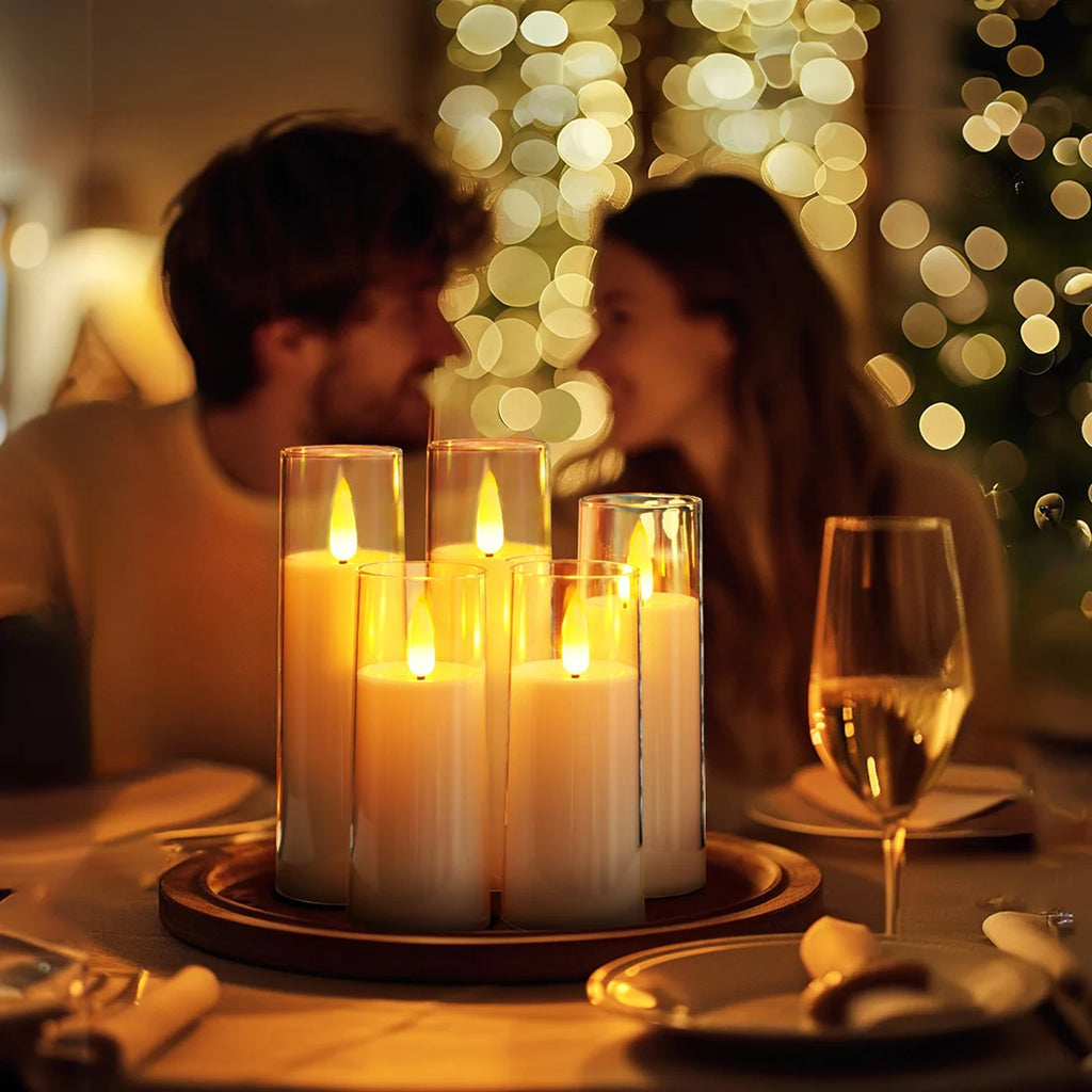 Flameless Acrylic LED Candles