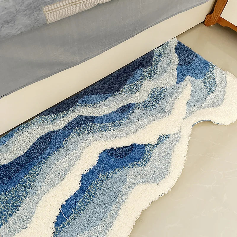 Ocean Wave Tufted Accent Rug