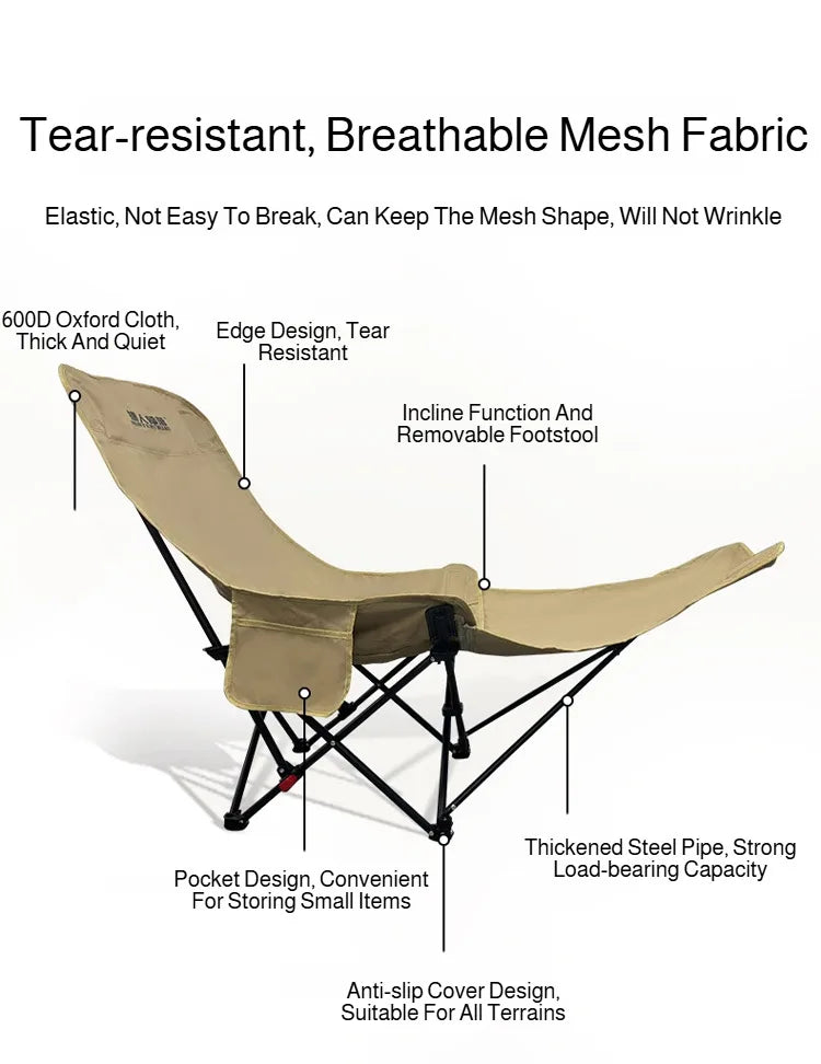 Folding Recliner Chair with Leg Rest