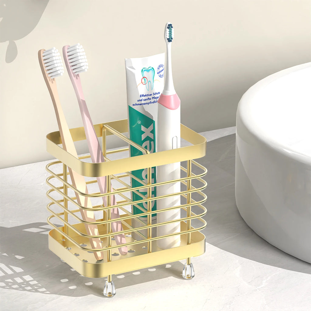 Toothbrush Holders for Bathroom Stainless Steel Electric Toothbrush Holder Wall Mounted Shower Toothbrush Toothpaste Holder