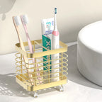 Stainless Steel Wall-Mounted Toothbrush Holder