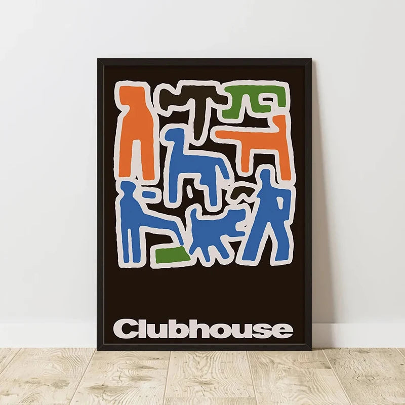 Retro Abstract Composition Canvas Print