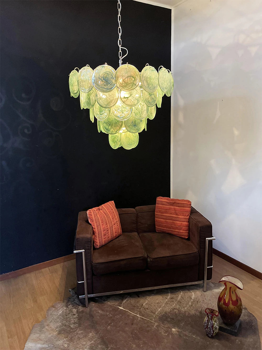 Dimmable Glass-Piece LED Chandelier