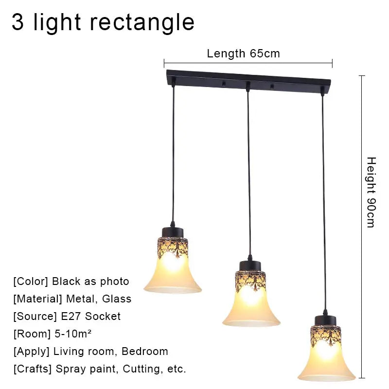 Glass Vintage Chandelier