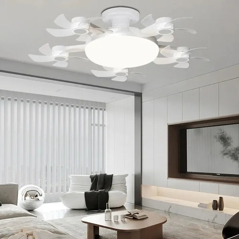 Motion-Sensor LED Ceiling Fan with Light