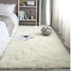 Fluffy Long-Pile Washable Area Rug