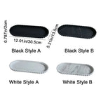 Marble-Look Oval Silicone Storage Tray