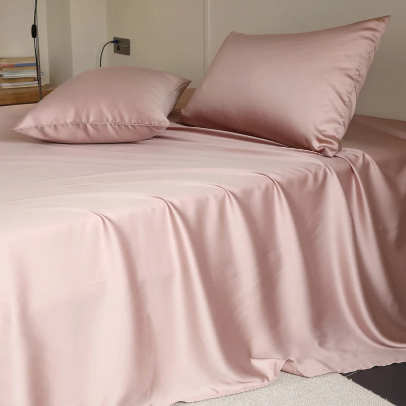 100% Silk Bed Sheet Set Luxury Mulberry Silk Bedding Sets Twin Full Double Queen King Size Fitted Sheet Flat Sheet Pillowcase
