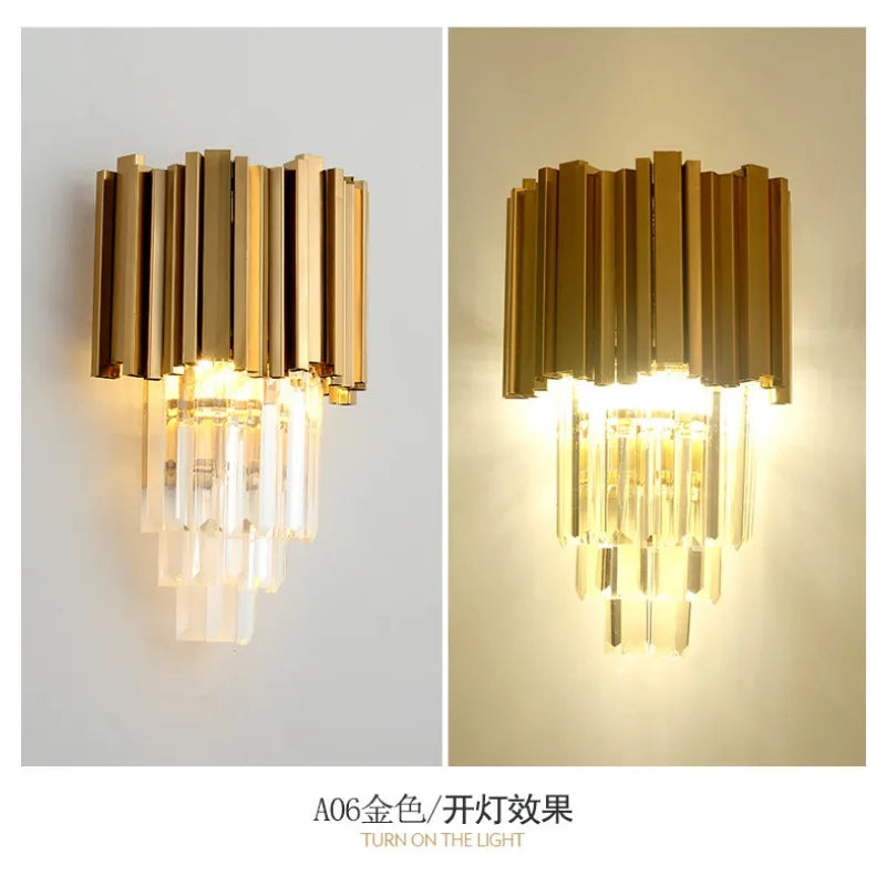 French Crystal Wall Sconce