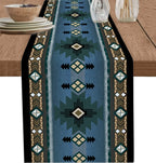 Boho American Indian Style Linen Table Runners Dresser Scarves Table Decor Reusable Kitchen Dining Table Runners Party Decor