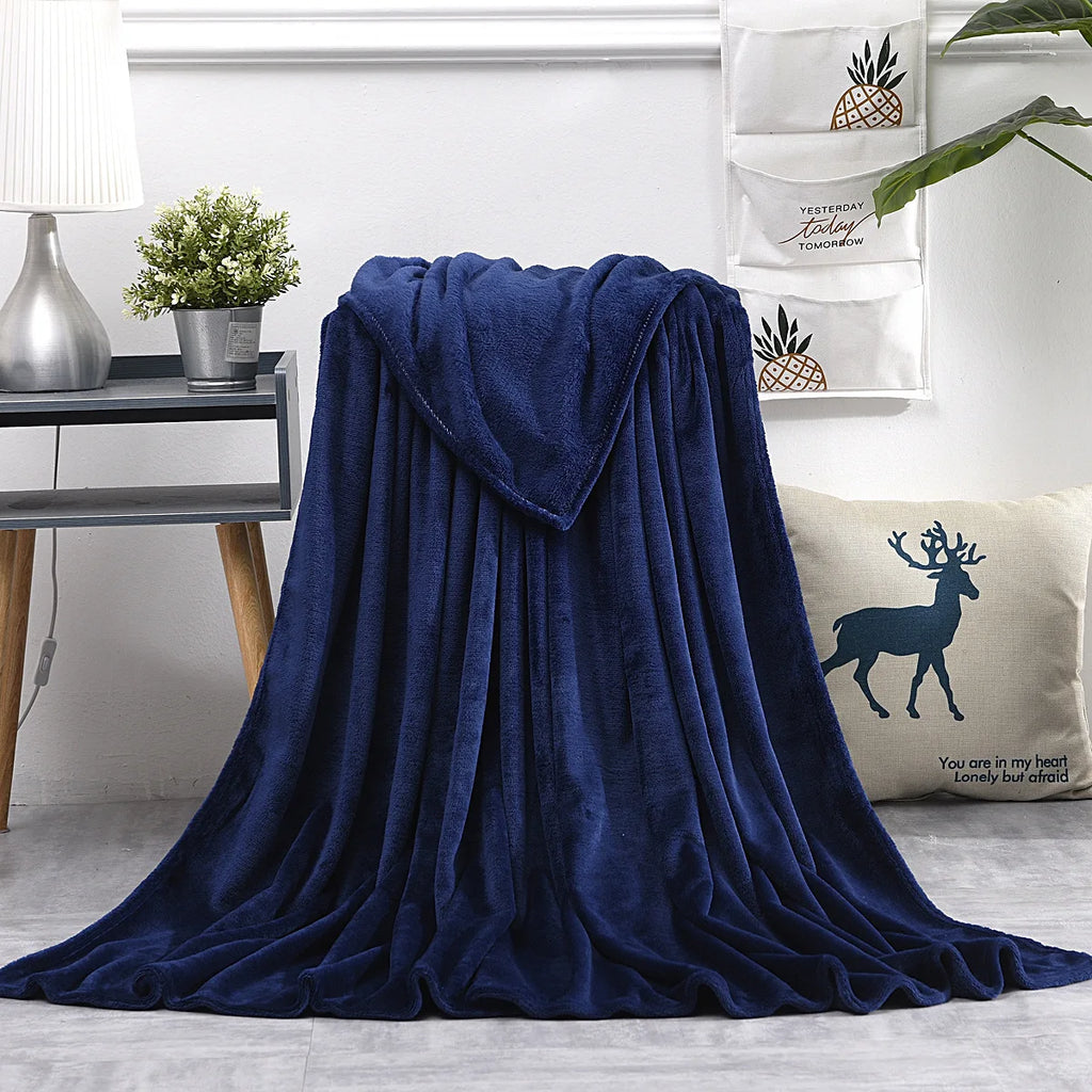 Coral Fleece Throw Blanket