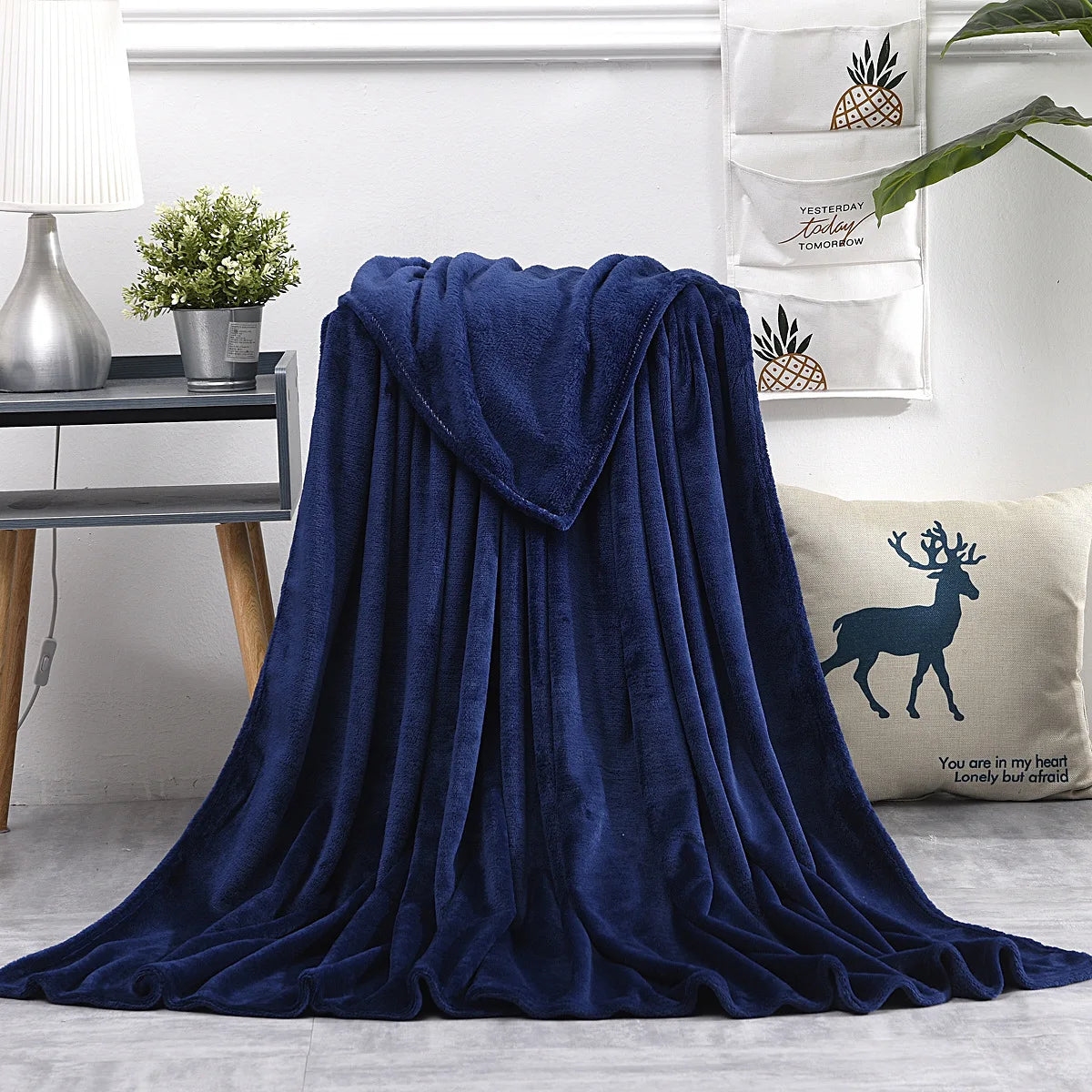 Coral Fleece Throw Blanket