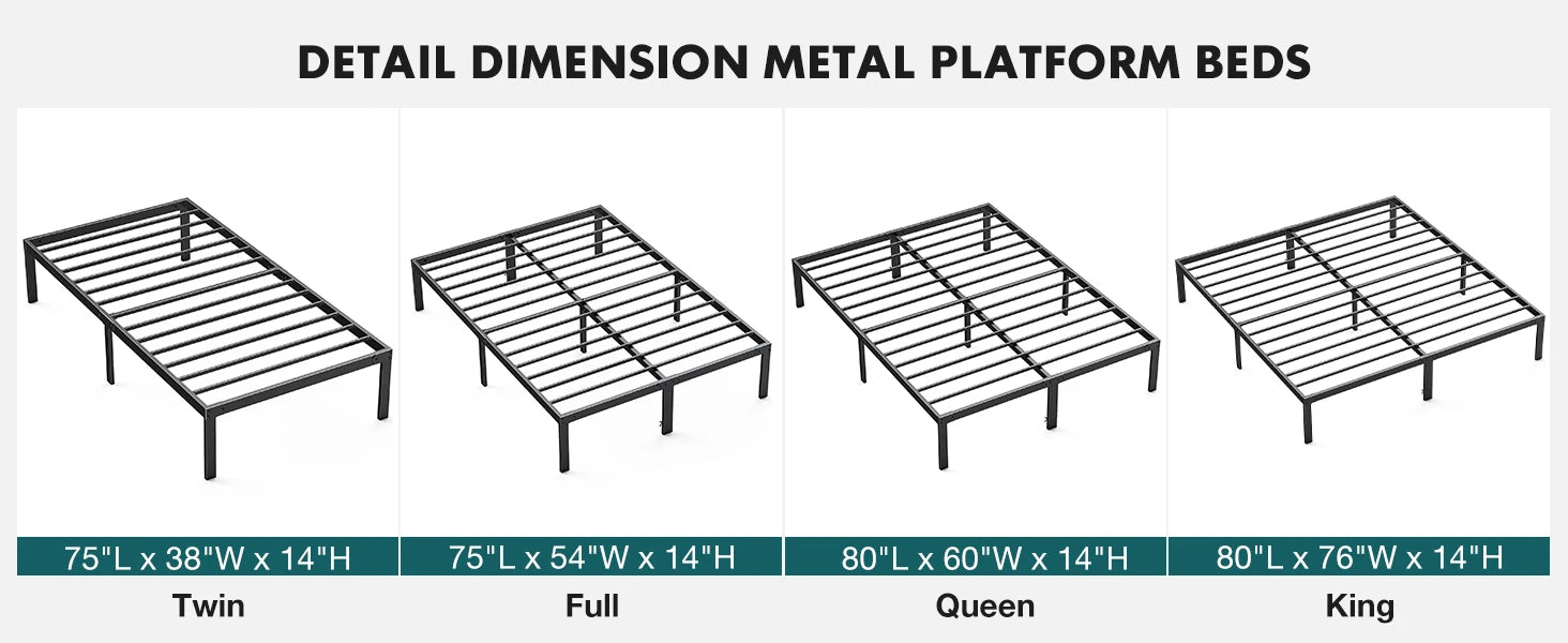 Metal Platform Bed Frame