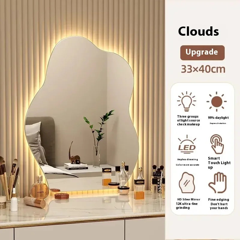 Irregular LED Accent Wall Mirror