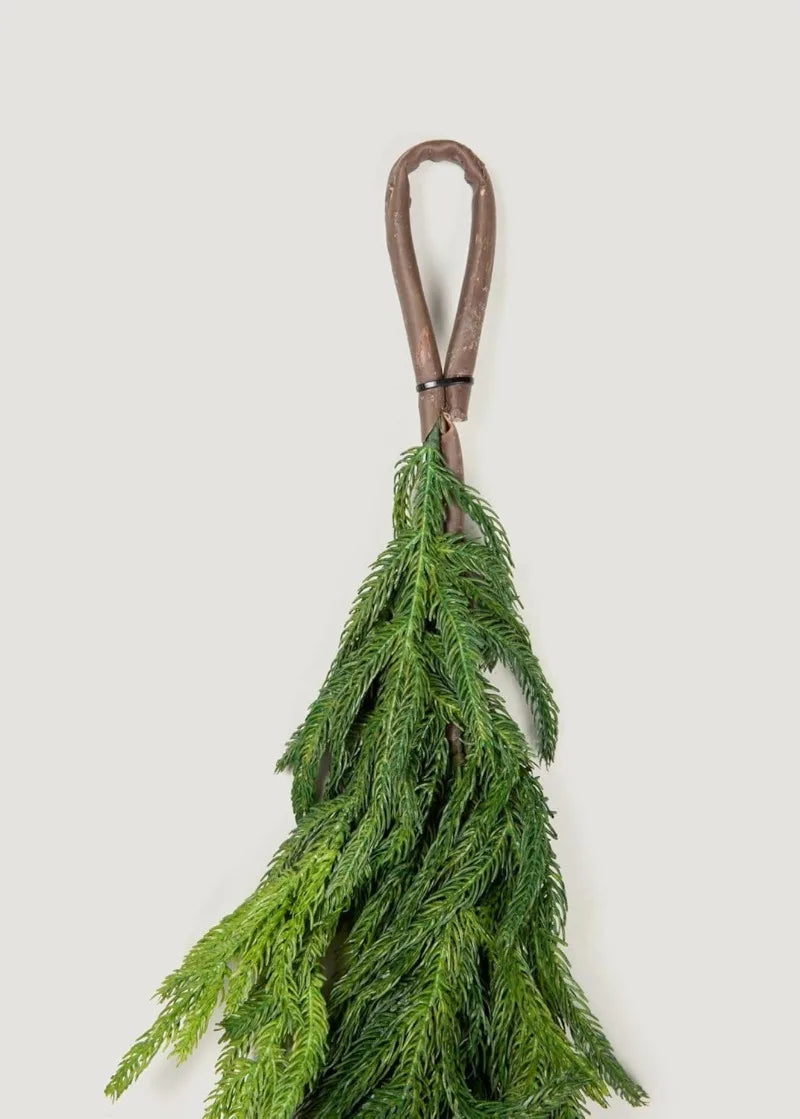 Full-Cascade Norfolk Pine Christmas Garland