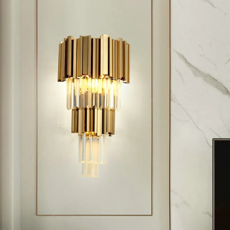 French Crystal Wall Sconce