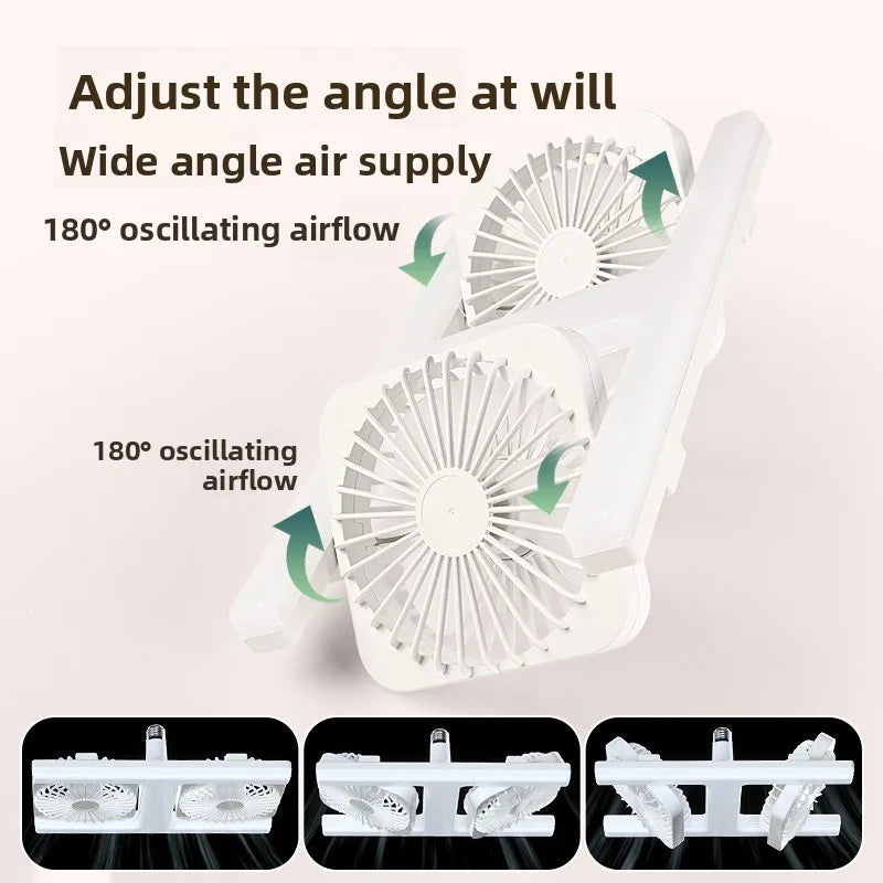 Remote-Control Adjustable Ceiling Fan with Light
